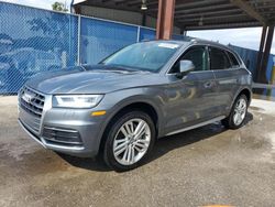 Salvage cars for sale at Riverview, FL auction: 2018 Audi Q5 Premium Plus