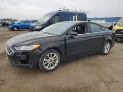 Salvage cars for sale at Woodhaven, MI auction: 2020 Ford Fusion SE