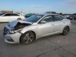 Salvage cars for sale from Copart Grand Prairie, TX: 2021 Nissan Sentra SV