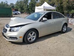 Salvage cars for sale from Copart Baltimore, MD: 2015 Chevrolet Cruze LT