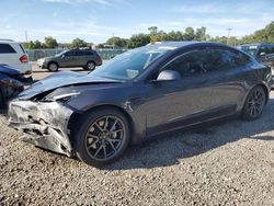 Salvage cars for sale at Riverview, FL auction: 2021 Tesla Model 3