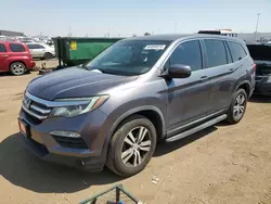 Salvage cars for sale at Brighton, CO auction: 2016 Honda Pilot EXL