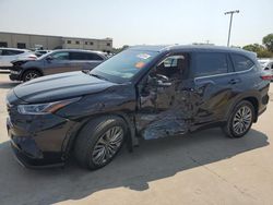 Toyota salvage cars for sale: 2022 Toyota Highlander Platinum