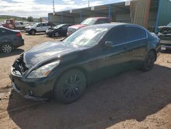 Salvage cars for sale at Colorado Springs, CO auction: 2010 Infiniti G37