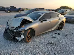 Salvage cars for sale at Taylor, TX auction: 2022 Lexus IS 350 F Sport