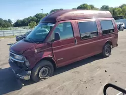 Salvage trucks for sale at Assonet, MA auction: 2001 Chevrolet Express G1500