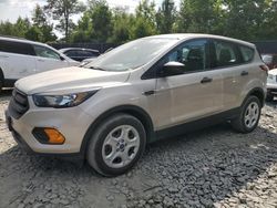 Salvage cars for sale at Waldorf, MD auction: 2018 Ford Escape S