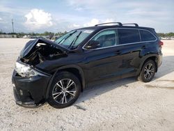 Salvage cars for sale at Arcadia, FL auction: 2019 Toyota Highlander LE