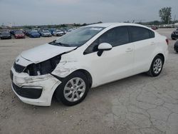 Salvage cars for sale at Kansas City, KS auction: 2016 KIA Rio LX