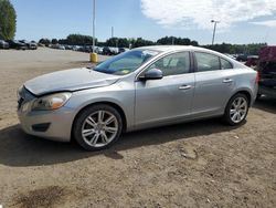 Salvage cars for sale at East Granby, CT auction: 2011 Volvo S60 T6