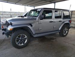 Salvage cars for sale at Anthony, TX auction: 2019 Jeep Wrangler Unlimited Sahara