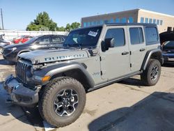 Jeep salvage cars for sale: 2022 Jeep Wrangler Unlimited Rubicon 4XE