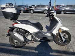 Salvage motorcycles for sale at Wilmington, CA auction: 2016 Piaggio BV 350