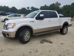 Salvage cars for sale at Ocala, FL auction: 2012 Ford F150 Supercrew