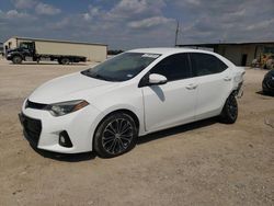 Salvage cars for sale at Temple, TX auction: 2016 Toyota Corolla L