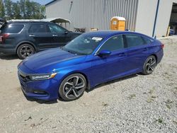 Salvage cars for sale at Spartanburg, SC auction: 2018 Honda Accord Sport