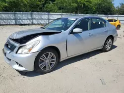 Salvage cars for sale at Hampton, VA auction: 2013 Infiniti G37