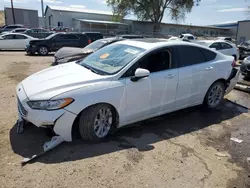 Salvage cars for sale at Albuquerque, NM auction: 2020 Ford Fusion SE