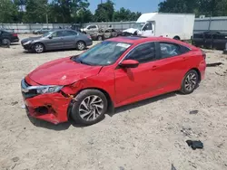 Salvage cars for sale at Hampton, VA auction: 2018 Honda Civic EX