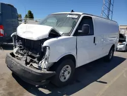 Salvage trucks for sale at Hayward, CA auction: 2017 Chevrolet Express G2500