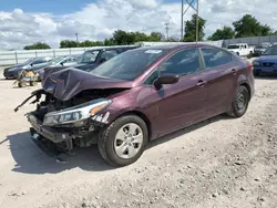 Salvage cars for sale at Oklahoma City, OK auction: 2017 KIA Forte LX