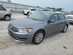 Salvage cars for sale from Copart Kansas City, KS: 2015 Volkswagen Passat S