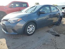 Salvage cars for sale at Franklin, WI auction: 2014 Toyota Corolla ECO