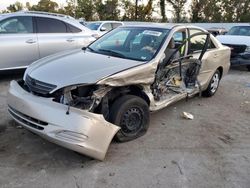 Toyota Camry le salvage cars for sale: 2004 Toyota Camry LE