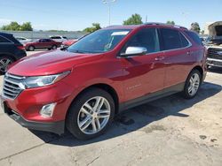 Chevrolet salvage cars for sale: 2018 Chevrolet Equinox Premier