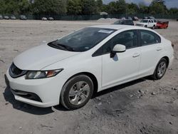 Honda salvage cars for sale: 2013 Honda Civic LX