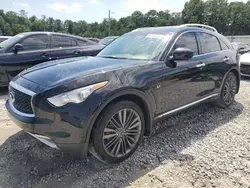 Salvage cars for sale at Ellenwood, GA auction: 2017 Infiniti QX70