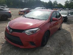 Toyota salvage cars for sale: 2015 Toyota Corolla L