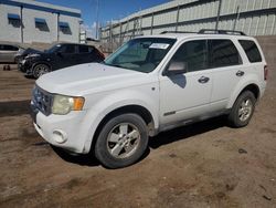 Ford salvage cars for sale: 2008 Ford Escape XLT