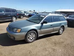 Salvage cars for sale at Brighton, CO auction: 2001 Subaru Legacy Outback AWP