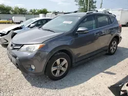 Salvage cars for sale at Kansas City, KS auction: 2015 Toyota Rav4 XLE