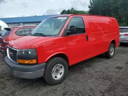 Salvage trucks for sale at East Granby, CT auction: 2015 GMC Savana G3500