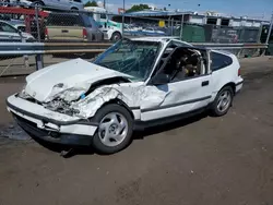 Carros con título limpio a la venta en subasta: 1991 Honda Civic CRX SI