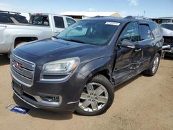 Salvage cars for sale at Brighton, CO auction: 2015 GMC Acadia Denali