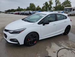 Chevrolet salvage cars for sale: 2018 Chevrolet Cruze LT