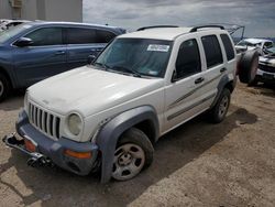 Salvage cars for sale from Copart Tucson, AZ: 2002 Jeep Liberty Sport