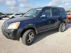 Salvage cars for sale at San Antonio, TX auction: 2005 Honda CR-V EX