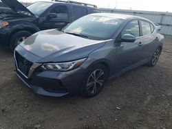 Salvage cars for sale at Elgin, IL auction: 2021 Nissan Sentra SV