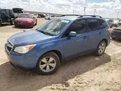 Salvage cars for sale at Amarillo, TX auction: 2016 Subaru Forester 2.5I Premium