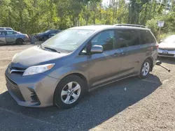 Toyota Sienna le salvage cars for sale: 2018 Toyota Sienna LE