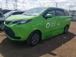 Salvage cars for sale at Elgin, IL auction: 2022 Toyota Sienna LE