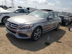 Salvage cars for sale at Elgin, IL auction: 2015 Mercedes-Benz C 300 4matic