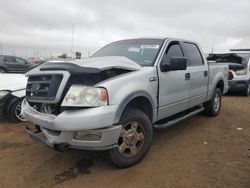 Salvage cars for sale at Brighton, CO auction: 2004 Ford F150 Supercrew