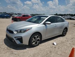 Salvage cars for sale from Copart Houston, TX: 2019 KIA Forte FE