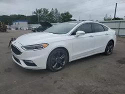 Salvage cars for sale from Copart Ham Lake, MN: 2017 Ford Fusion Sport