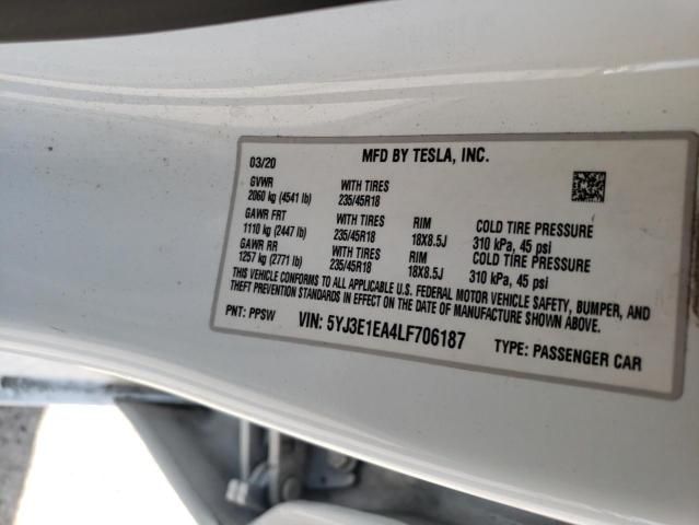 2020 Tesla Model 3